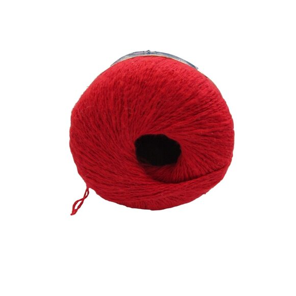 Pinguoin Red Cotton Linen Yarn 50g 135m 150yds 4 Ply Machine Washable - Picture 11 of 11